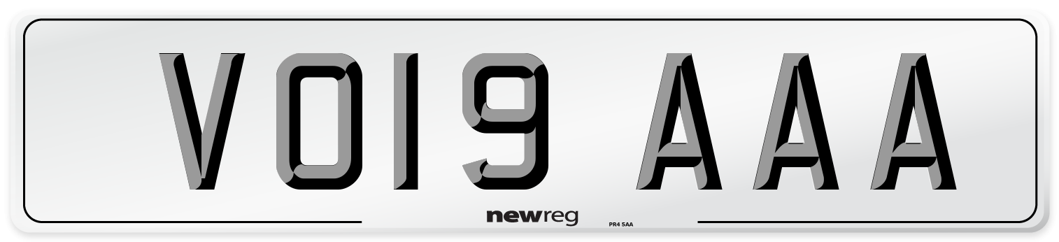 VO19 AAA Number Plate from New Reg